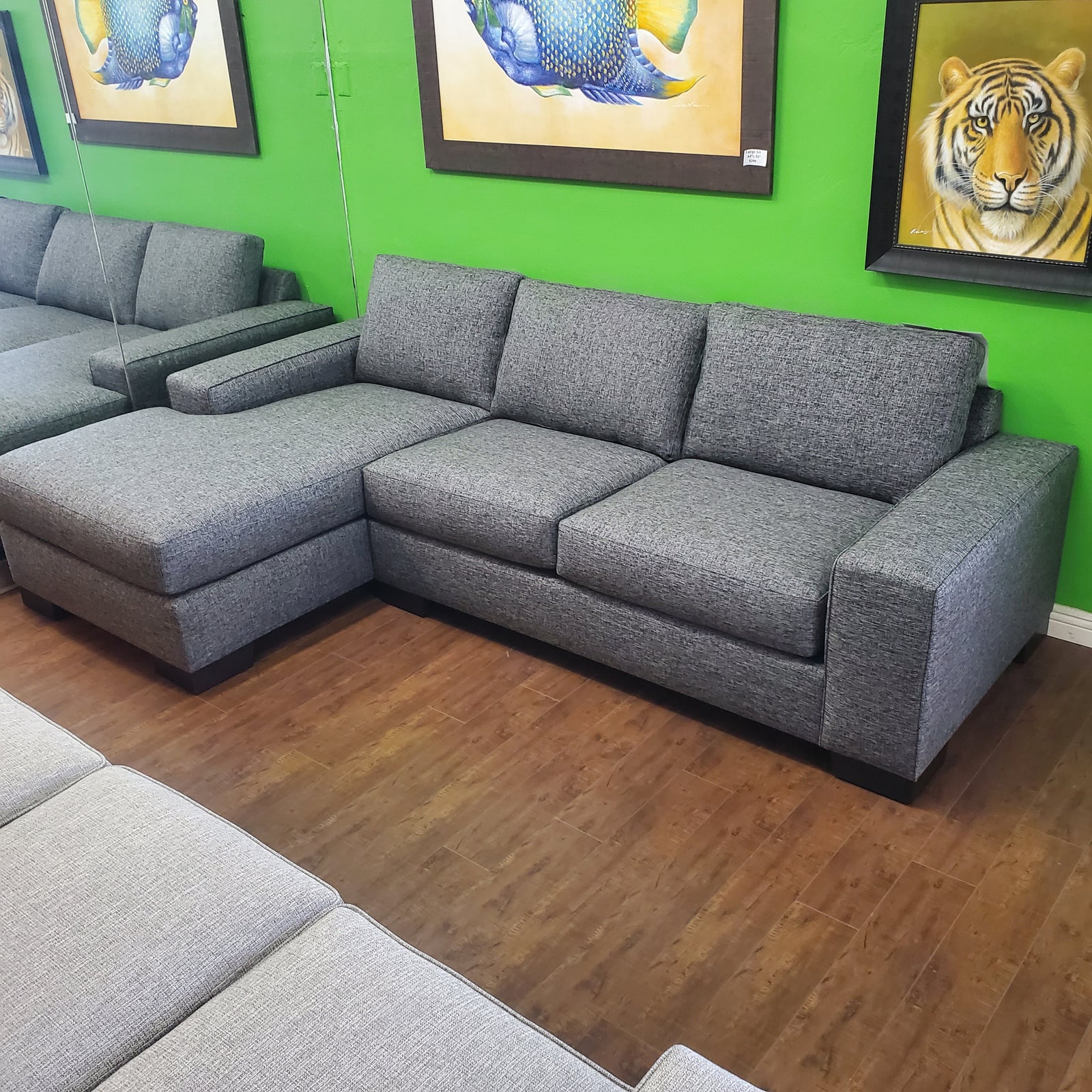 107" x 65" 2PC Uptown Sectional