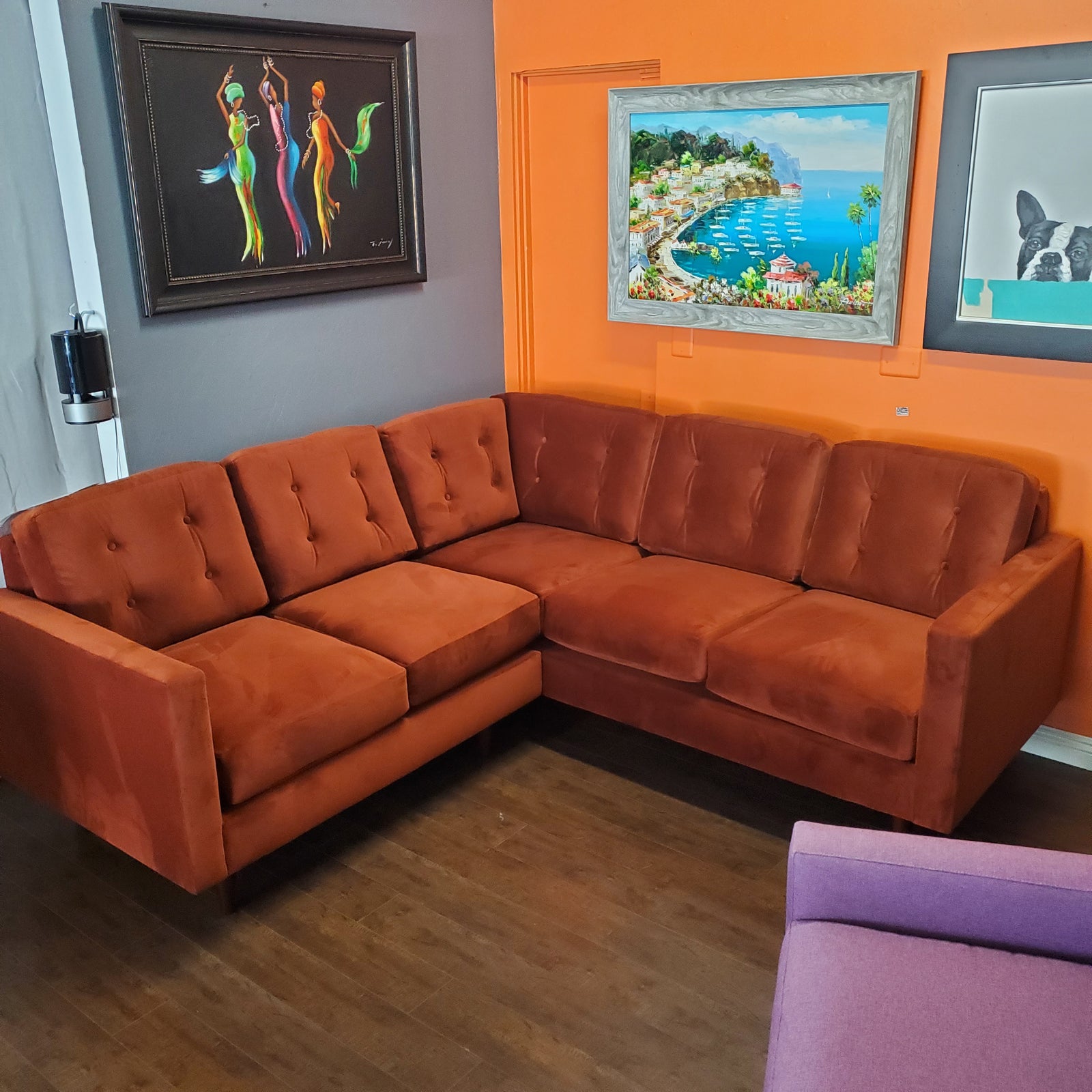 Floor Sample- 86" x 86" Elmwood 2PC Sectional