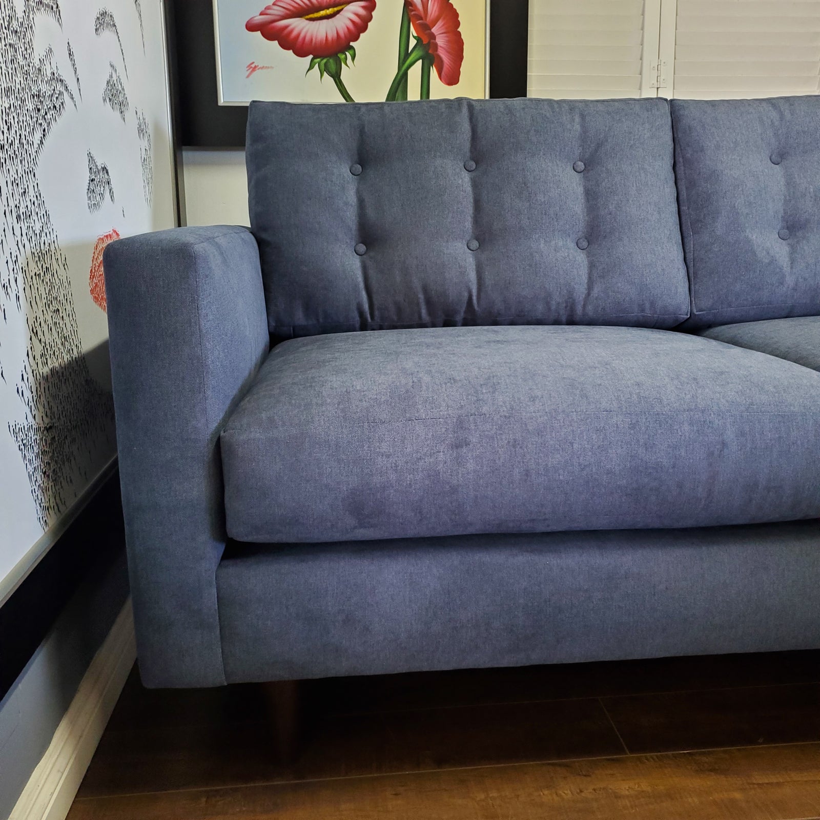 96" x 65" 2pc Elmwood Sectional