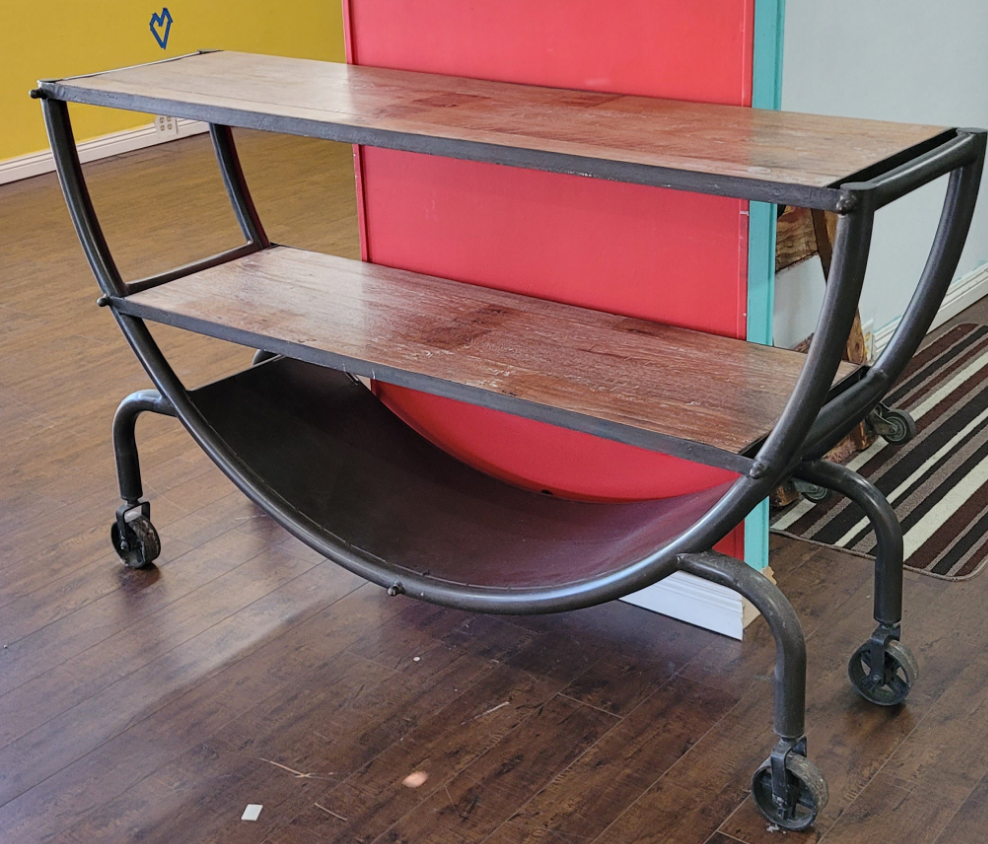 Industrial Trolley Cart/Sideboard/TV Stand