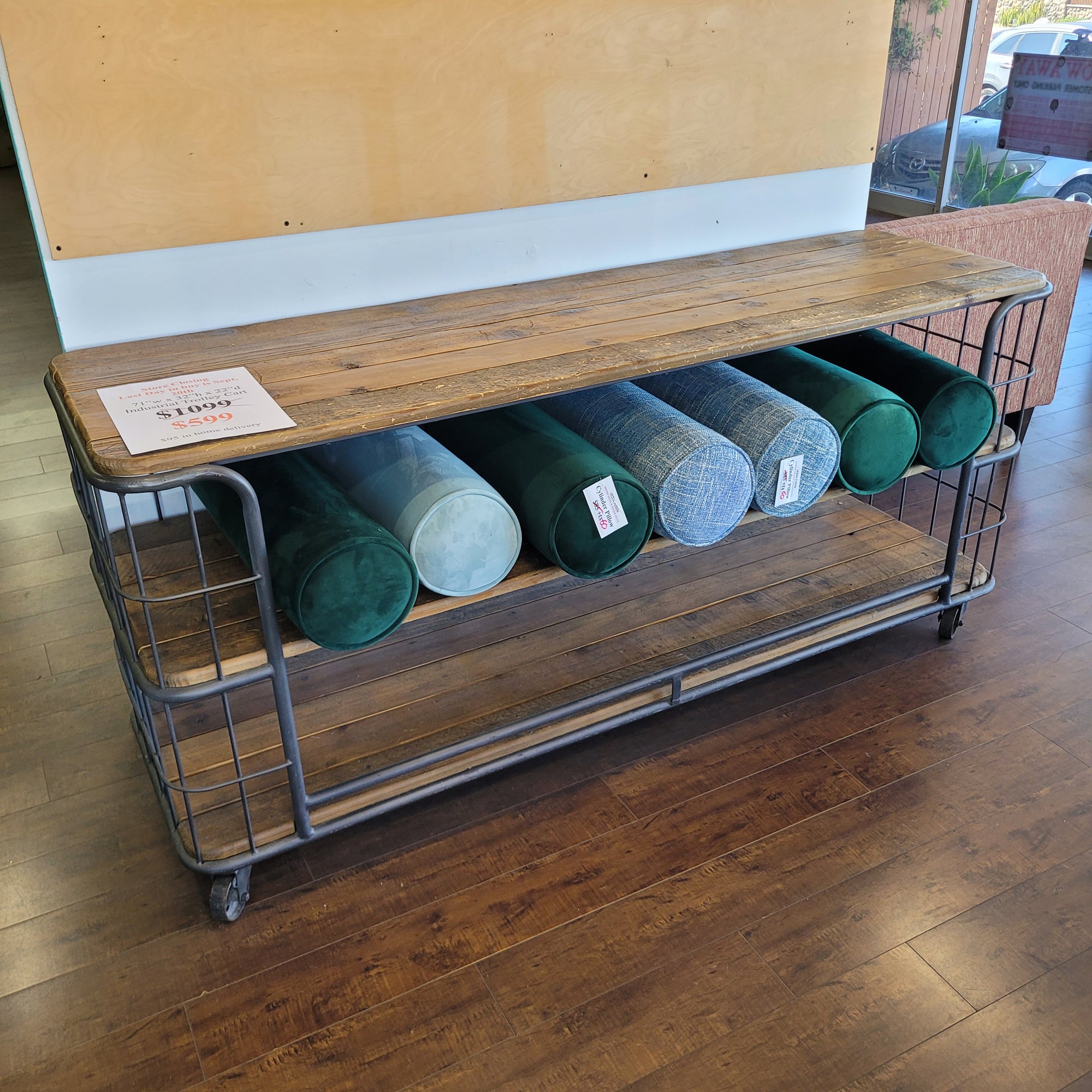 Industrial Farmhouse Trolley Cart