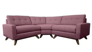 Venice 3pc Curved Sectional 86"W x 86"L