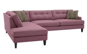 Olivia 2pc Sectional Left Facing 117"W x 85" *Down Wrapped Seats