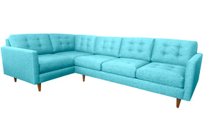 San Diego 2pc Sectional Right Facing 122"W x 75"L