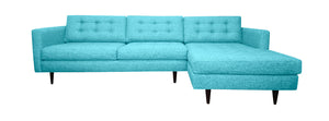 San Diego 2pc Sectional Right Facing 112"W x 65"L