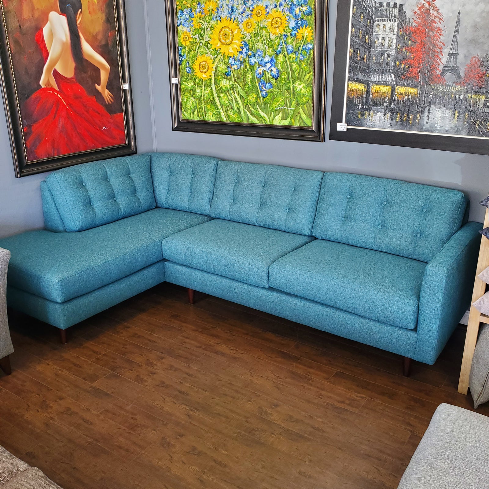 Floor Sample- 108" x 68" Elmwood Sectional