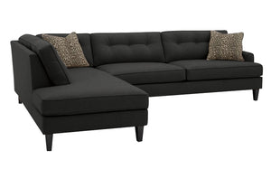 Olivia 2pc Sectional Left Facing 117"W x 85" *Down Wrapped Seats