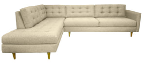 San Diego 2pc Sectional Left Facing 119"W x 87"L