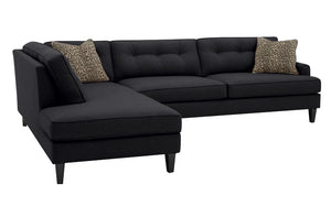 Olivia 2pc Sectional Left Facing 117"W x 85" *Down Wrapped Seats