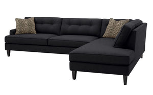 Olivia 2pc Sectional Right Facing 117"W x 85"L *Down Wrapped Seats