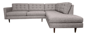 San Diego 2pc Sectional Right Facing 111"W x 87"L