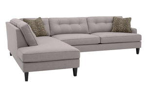 Olivia 2pc Sectional Left Facing 117"W x 85" *Down Wrapped Seats