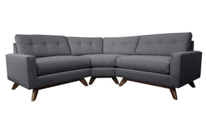 Venice 3pc Curved Sectional 86"W x 86"L