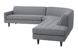 Hollywood 3pc Sectional Right Facing 112" x 111"