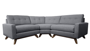 Venice 3pc Curved Sectional 86"W x 86"L