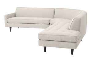 Hollywood 3pc Sectional Right Facing 112" x 111"