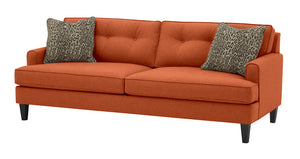 Olivia 84" Sofa - Down Wrapped Seat Cushions