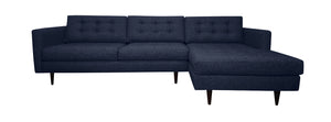 San Diego 2pc Sectional Right Facing 112"W x 65"L