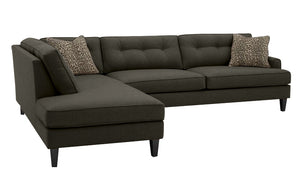 Olivia 2pc Sectional Left Facing 117"W x 85" *Down Wrapped Seats