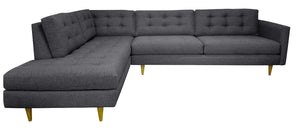 San Diego 2pc Sectional Left Facing 119"W x 87"L