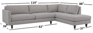 Pacific Sectional Right Facing 119"W x 88"L