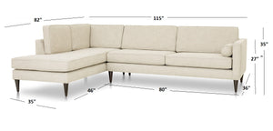 Madison 2PC Sectional Left Facing 115" x 82"