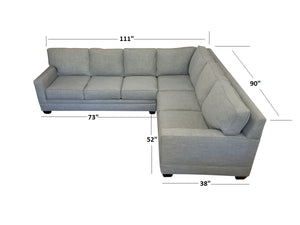 Loft 2PC Sectional Left Facing 111"w x 90"d