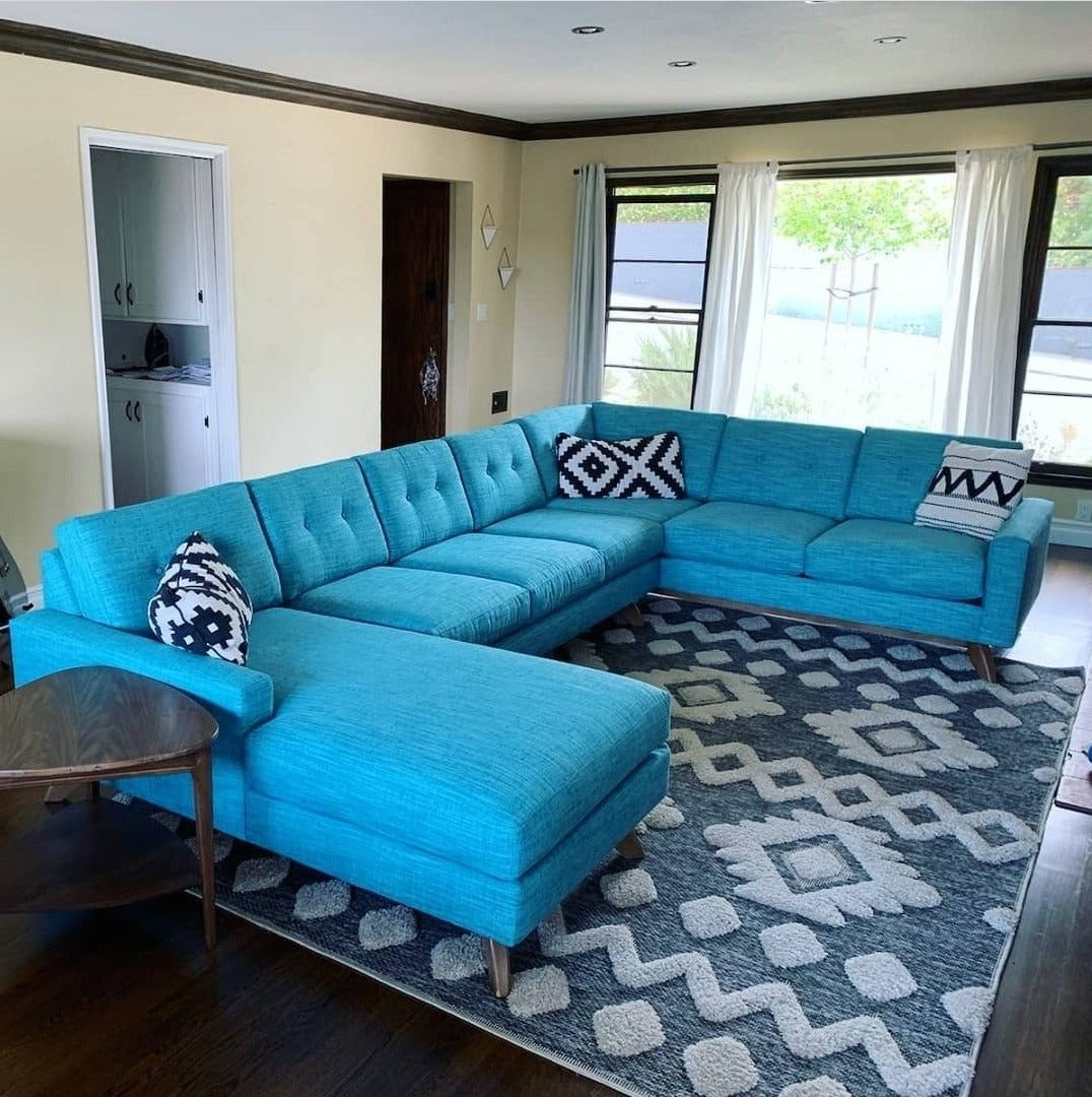 Venice 3pc Sectional 89" x 140" x 65" Left Facing Chaise